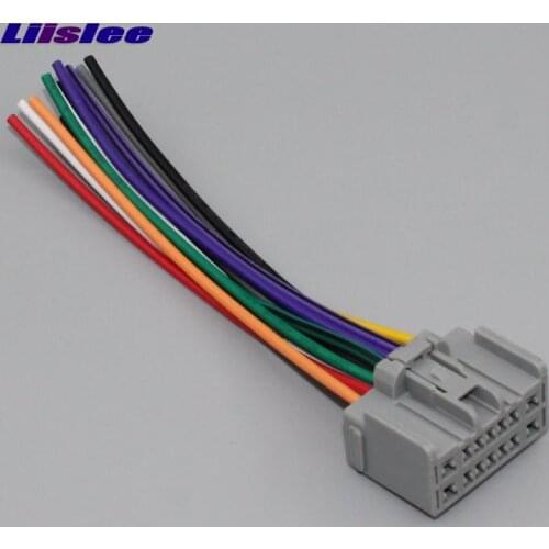 Liislee Car CD DVD Player Power Wire Cable For Ford Festiva 2010~2018 Plugs Into Factory Radio DIN Female Connector Stereo