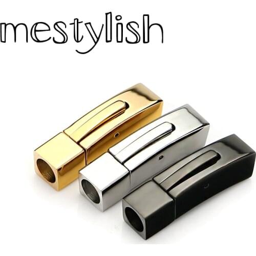 Mestylish 3pcs/Lot 6mm Stainless Steel Magnetic Clasp End Fastener Clasp DIY Bracelet Necklace Jewelry Accessories Conector