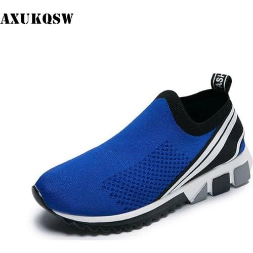 Fashion Womens Shoes Mesh Comfortable Socks Shoes 2020 Breathable Elastic Soft Bottom Ladies Sneakers Blue Design Tennis Shoes