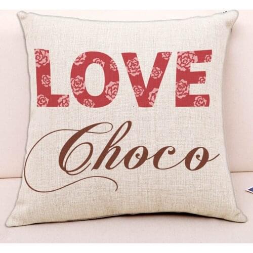 Cartoon Print Valentines Day Gift Cushion Home Decoration Cushion Cover Girl Gift Cute Romantic Pillow Case For Lovers Couples