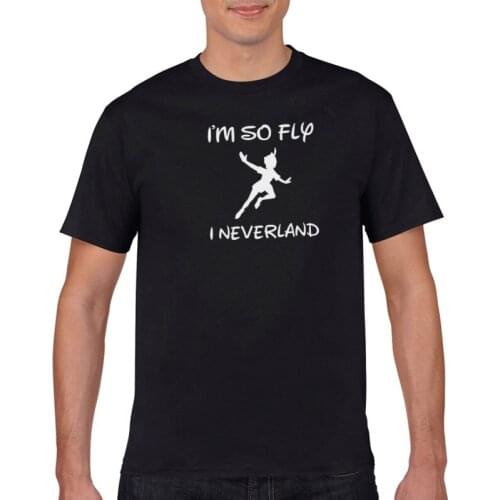 Mens T-shirt I'm so fly I never land dance printed t-shirt mens short sleeve round neck T-shirt loose mens casual T-shirt