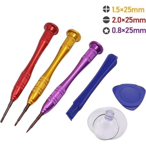 6 In 1 Repair Opening Magnetic Screwdriver Kit Set For Watch Cell Mobile Phone DIY Disassemble Open Tool Precision Screwdrivers