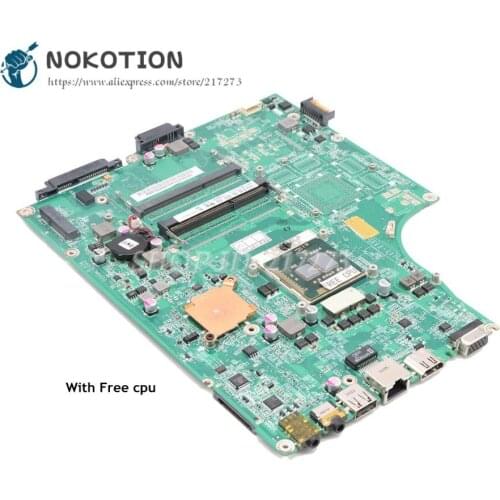 NOKOTION For Acer aspire 5745 5745G Laptop Motherboard MBPTW06001 DA0ZR7MB8D0 MAN BOARD DDR3 HM55 Free cpu