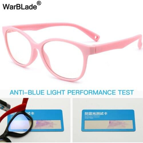 WarBLade New Square Anti Blue Light Kids Glasses Children Boy Girls Computer Optical Frame Reflective Blocking Eyeglasses UV400