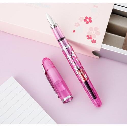 Original platinum pgb-3000a Sakura Limited Edition Demonstration fountain pen series transparent Crystal pink