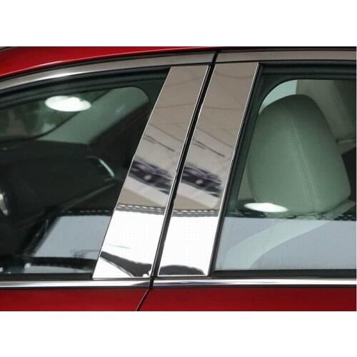 Auto window trim pillar trim for Mazda 6 2014 2015,stainless steel,6pcs/lot