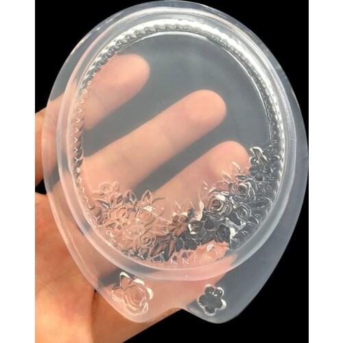 Frame Oval Flower Epoxy Mold Handmade DIY Mobile Phone Shell Pendant Decorative Pendant Mold 16637