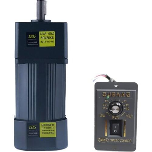 5IK90RGN-CF 90W AC220V AC gear reducer motor, adjustable speed, reversible, high torque + speed controller