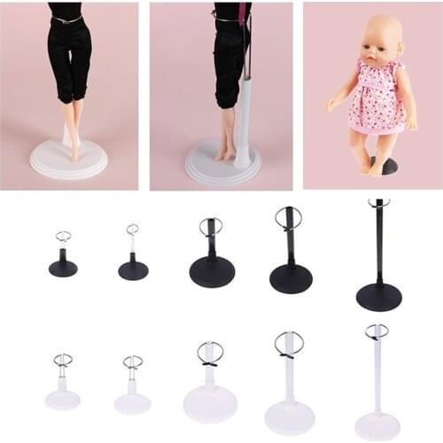 Removeable Adjustable PVC Metal Ring Type Doll Display Stands Holder Support