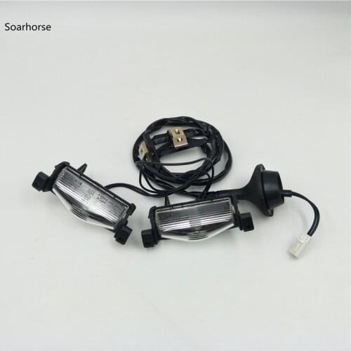 Soarhorse 1 Set Rear Tail Bumper License Plate Lights Lamps for Mazda 3 2003-2008 BS1E-51-270
