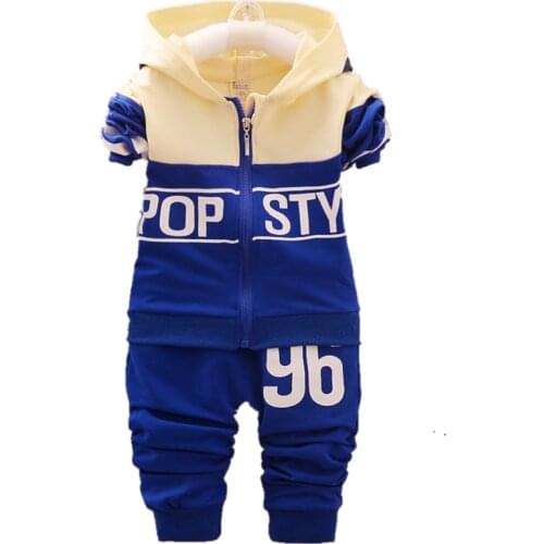 Spring Autumn Baby Boys Girls Tracksuits Fashion Children Hooded Jacket Pants 2Pcs Sets Kids Brand Clothes Toddler Clothing Suit