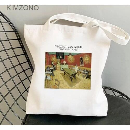 Van Gogh shopping bag jute bag shopper bolso eco recycle bag reusable bag bolsas ecologicas sacola woven jute custom