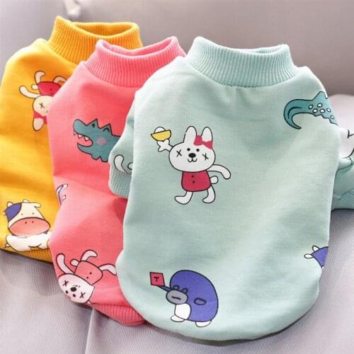 Pet Supplies Puppy Dogs Clothes Summer Cute Shirt Soft Cotton Dog Clothes for Small Dogs Cartoon Clothing Chihuahua Casual Vests