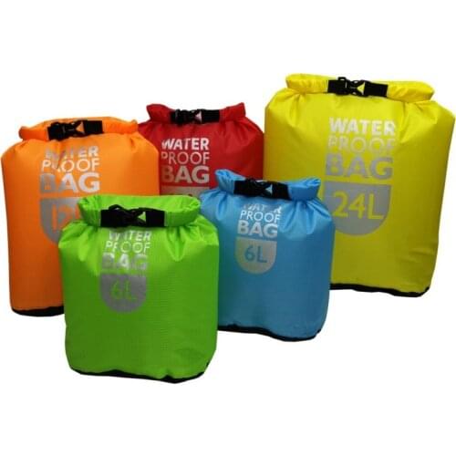 6L-24L Waterproof Dry Bag Pack Sack Swimming Rafting Kayaking River Trekking Floating Sailing Canoing Boating Water Resistance