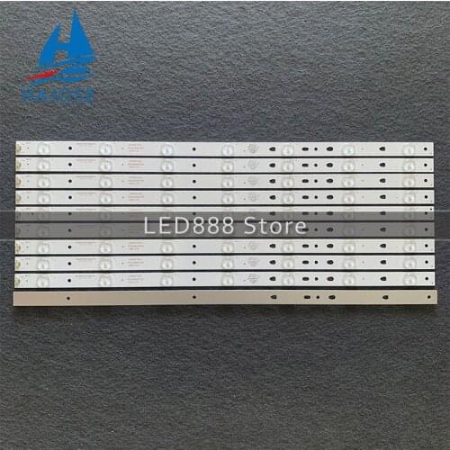 1set=10pieces LED Backlight strip 7 lamps For LED50D7-ZC14-01(B) Hai er LED50A900 LD50U3000 D50MF7000 50S510 screen V500HJ1-PE8