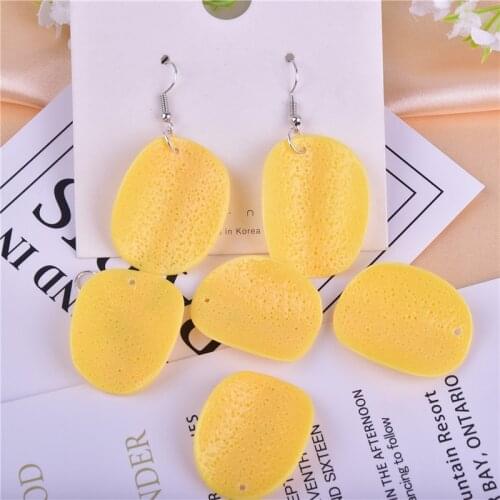 10pcs/pack Potato chips Foood Resin Charms Earring Bracelet DIY Jewelry Making