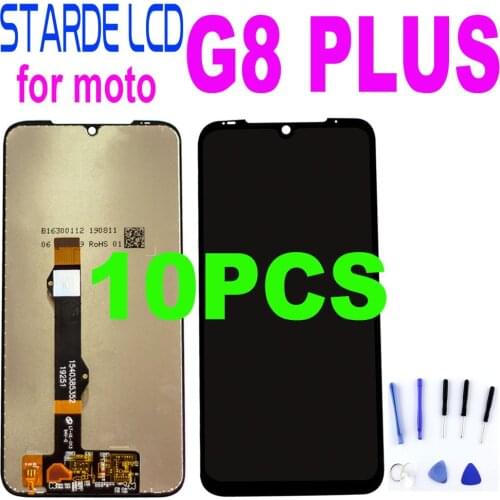 10PCS LCD For Motorola Moto G8 Plus XT2019 XT2019-2 Lcd Display Touch Glass Digitizer Screen Assembly For Moto G8 Plus Screen