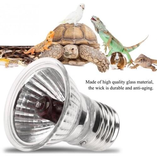 25/100W UVA UVB Heat Lamp Reptile Lamp Bulb Turtle Snake Pet Full Spectrum 2.0 Lamp Amphibians Animal Temperature Controller