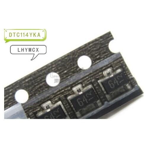 50PCS DTC114YKA DTC114Y DTC114 sot-23 64