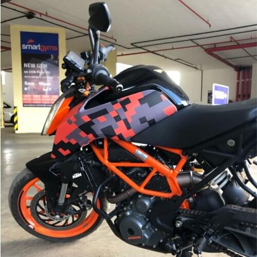 50x300cm Orange Large Digital Camouflage Vinyl Car Wrap Film with Air Release DIY Styling Motorbike Car Stickers Decals