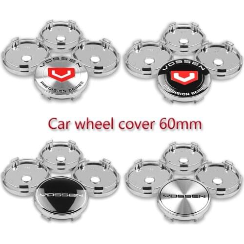 56mm+60MM Car Styling Car Wheel Center Hub Caps Sticker Wheel Rim Dust-proof Cover for VOSSEN Logo Badge Emblem Stickers