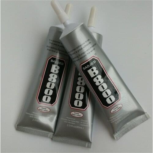 6Pcs 60ML B8000 Super Glue Hat Fabric Rhinestone Adhesive Diy Jewelry Nail Art Free Shipping