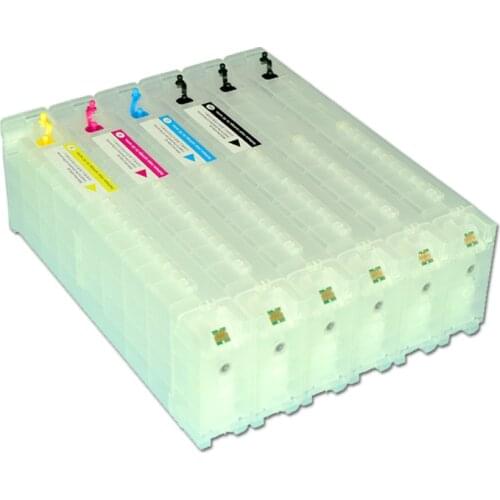 6Color T7251 T7251-T7254 T725A T725A 700ml Refill Ink Cartridge with Chip for Epson SureColor F2000 F2100 Printer