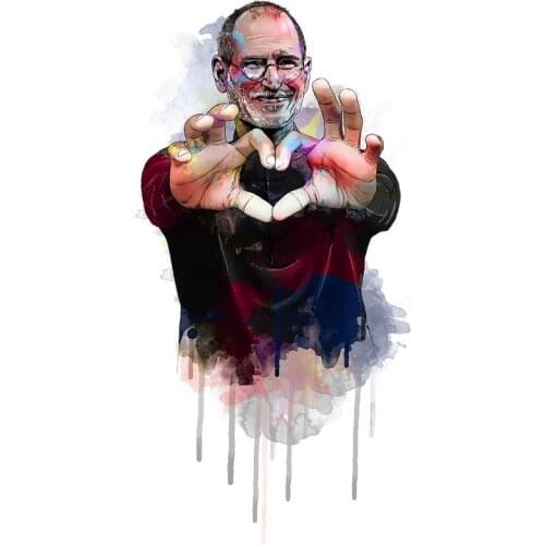 Spray painting Apple Iphone steve jobs 1 on oil canvas for living room decor and wallpaper