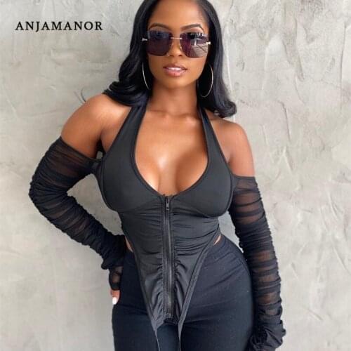 ANJAMANOR Women's Ruffle Shirts