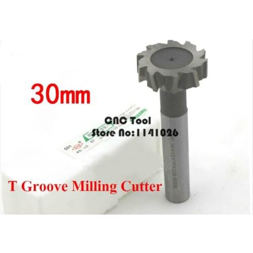 Free Shipping 1PCS T30*3*4*5*6*8*10*12mm High Speed Steel Straight Shank T Slot Milling Cutter for Copper Aluminum metal