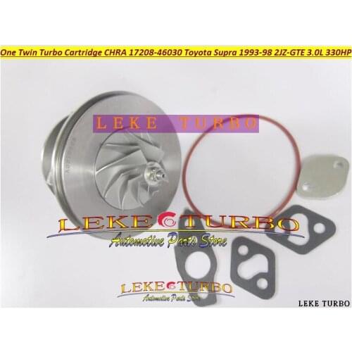 Free Ship One Twin Turbo Cartridge CHRA CT20 17208-46030 17208 46030 Turbocharger For TOYOTA Supra JZA80 93- 2JZ-GTE 2JZGTE 3.0L
