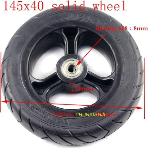 Fast wheel145X40 solid tire 145*40 tyre with plastic hub 6 inch solid wheel fits for electric scooter Childrens trolley
