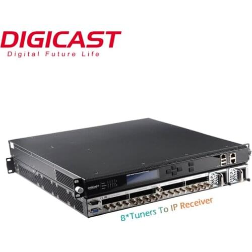 Digital Headend Encrypted Receiver Multi Channel Digital Satellite Receiver Decoder Satellite TV Receiver With 8 CI Slots