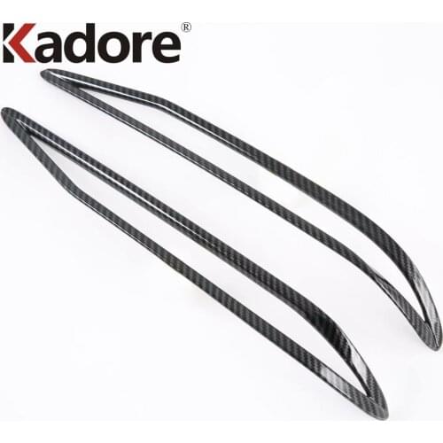 For Hyundai Elantra 2021 2022 Carbon Fiber Rear Fog Light Lamp Cover Trim Tail Foglight Frame Trims Sticker Car Accessories