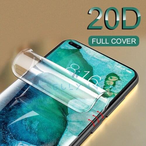 20D Hydrogel Film For Huawei Honor V30 20 9X 8X Pro 20S 10 Lite 10i 20i Nova 6 5 5T 5i Screen Soft Front Film For Huawei P40 P30