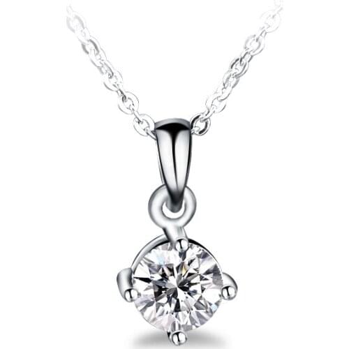 Best Selling White Gold Charm Necklace 2015 Fashion Necklaces with AAA CZ Jewelry GLD0526