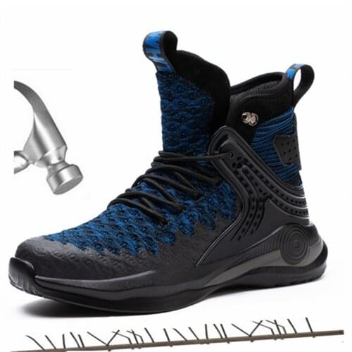 Classic Designer High Work Safety Boots Men Safety Shoes Outdoor Tactical Military Construction Indestructible Shoes Sneakers