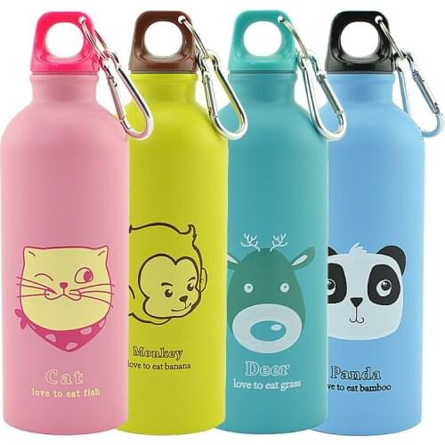 Student Kids Cute Portable Stainless Steel Outdoor Sports Bottle Travel Camping Cold Water Bottle Sports Water Bottle Drinkware