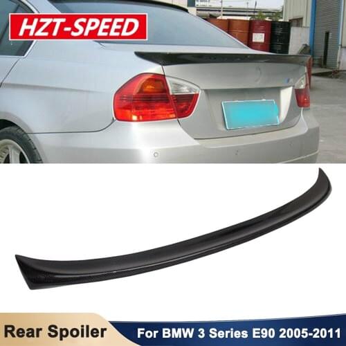 Modification AC Stype Rear Carbon Fiber Fixed Wind Rear Wing Spoiler For BMW 3 Series E90 Car Decoration