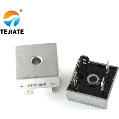 2Pcs KBPC1510 Bridge Rectifier Diode 15A 1000V KBPC 1510 Single Phase Full Wave 15 Amp 1000 Volt Electronic Silicon