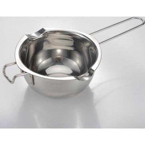 Stainless Steel Chocolate Butter Milt Melt Ting Bowl Long Grip Handle DIY Pastry Cooking Dessert Baking Pastry Kitchen Tool