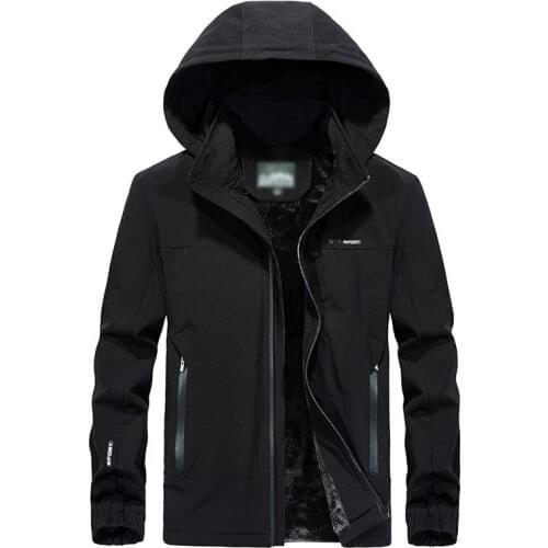 2018 New Arrival winter jacket for men long sleeves hooded fleece jacket coats plus size L-XXXXXL jaquetas masculina chaqueta