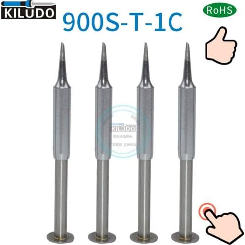 Kiludo 2pcs 900S-T-1C soldering Tip for hakko 936 937 Soldering station and Soldering iron