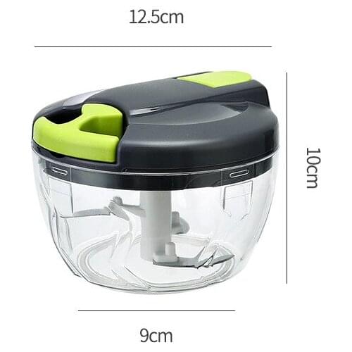 Hand-pulled meat grinder kitchen trumpet multifunctional vegetable cutter household manual grinder stuffing baby food supplement