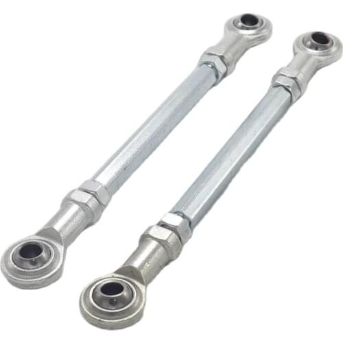 1 Pair 90mm-240mm M8 Fish Eye Steering Bar Ball Joint Tie Rod Kits for 49cc Mini Chinese Quad ATV Bike Go Kart