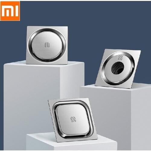 Xiaomi Square Round Washing Machine Deodorant Floor Drain Bathroom kitchen 304 Stainless Steel Large Flow Drainer