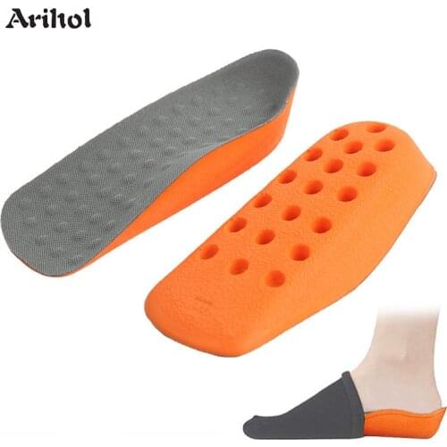 Height Increase Insoles Shoes Pad for Men Women Half Length Arch Support Heel Spur Taller Heel Lift Insert 1.6cm 2.1cm