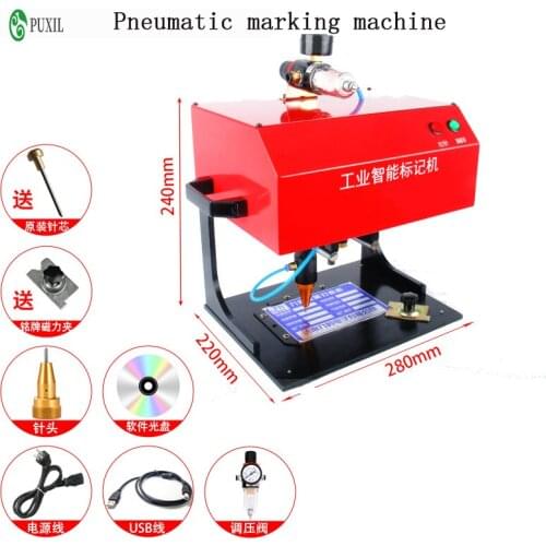 High Quality JMB-170 Table Type Nameplate Pneumatic/Electric Marking Machine for Truck Metal fitting nameplates 200W 170*110mm