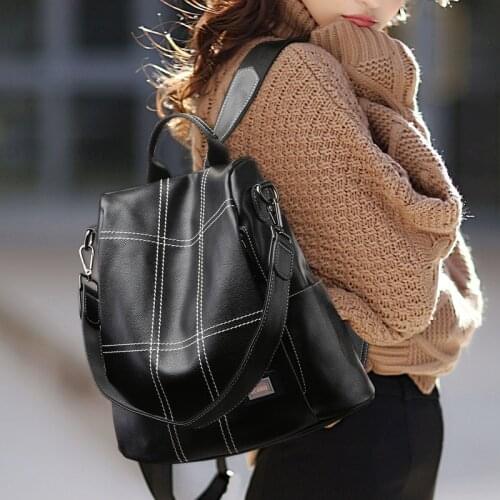 Backpack Womens Backpack 2021 New Female Fashion Luxury Large-capacity Womens Anti-theft Bag Backpack Simple School Bags