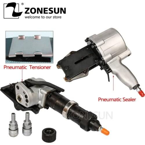 ZONESUN KZ-32A Pneumatic Split Steel Band Hand Strapping Tools Separate Pneumatic Steel Strapping Machines For 32mm Steel Straps